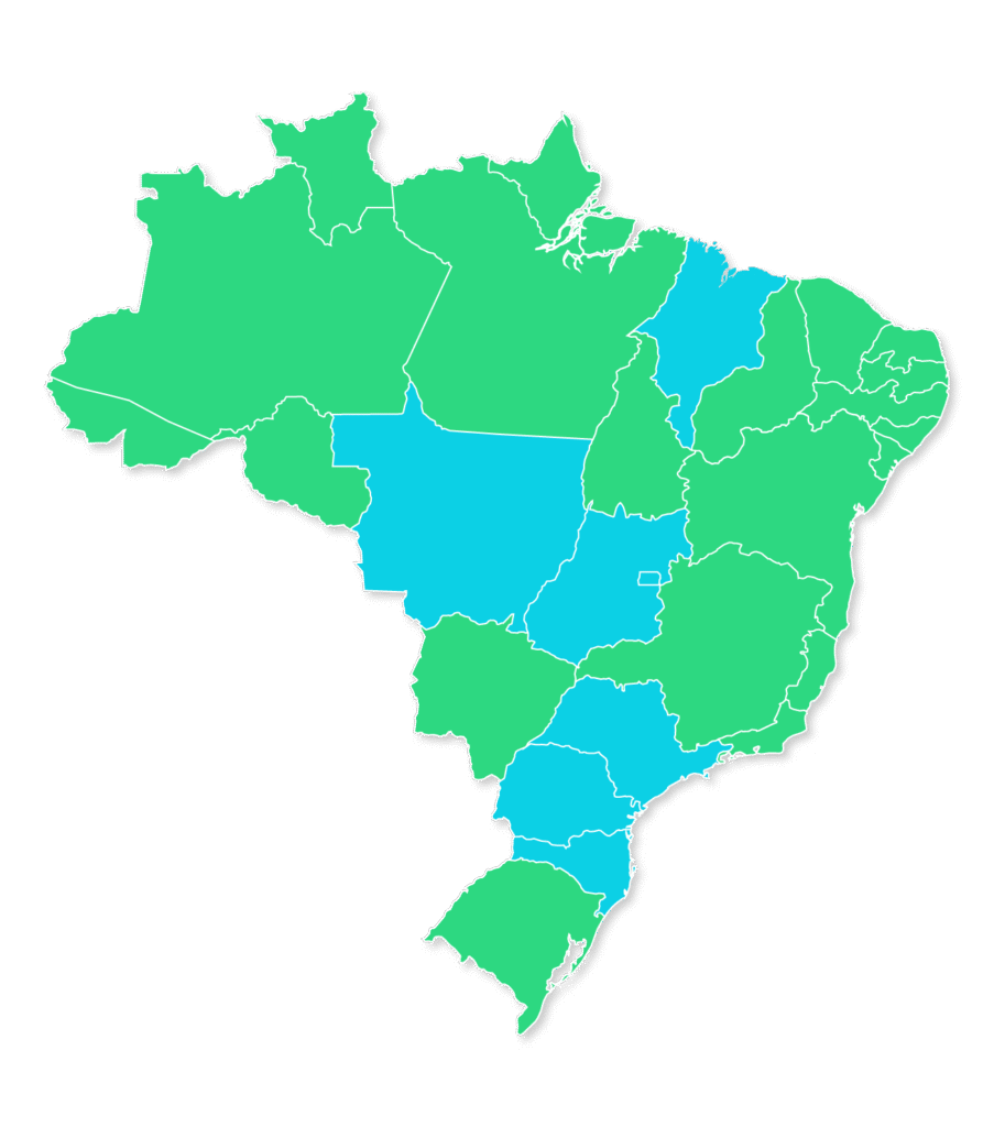 Mapa de atuação