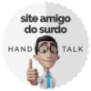 Selo Amigo Do Surdo Branco Redondo Hugo